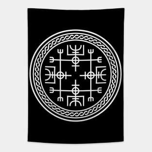 Viking Compass Vegvisir Tapestry