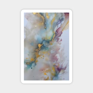 Alcohol Ink Cloud Magnet