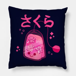 Kawaii Cherry Blossom Tea Bag Pillow