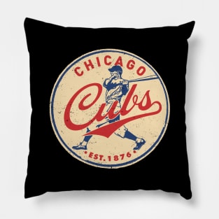 Old Style Chicago Cubs 1 by Buck Tee Pillow