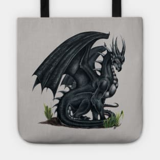 Majestic Black Dragon Tote