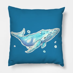 Joakim - Watercolor Whale Pillow