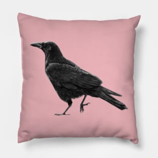 Crow Painting Pillow