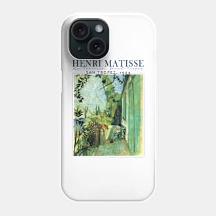 Vintage Exhibition poster, Henri Matisse, La Terrasse, San-Tropez Phone Case