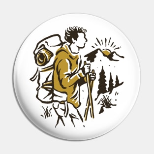 Hiker Pin