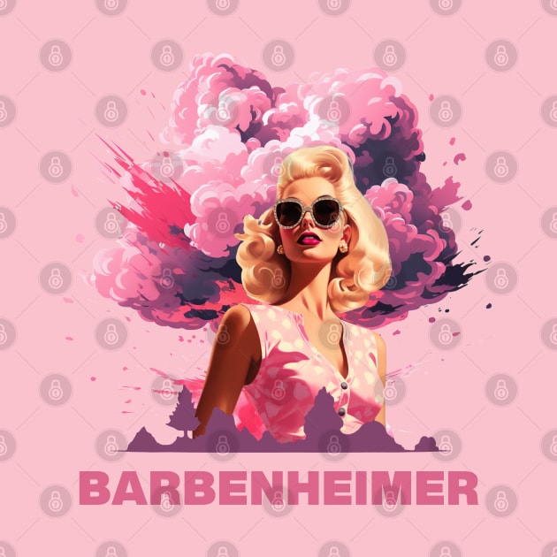 BARBENHEIMER | Barbie x Oppenheimer 2023 by Retro Travel Design