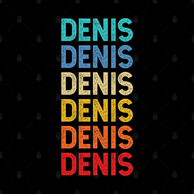 Denis Name Vintage Retro Custom Gift Named Denis by CoolDesignsDz