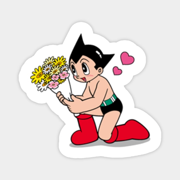 Astro Boy Flowers Magnet by Secretsheep13