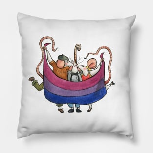 LGBT Mice celebrating Gay Pride (bisexual flag) T-Shirt Pillow