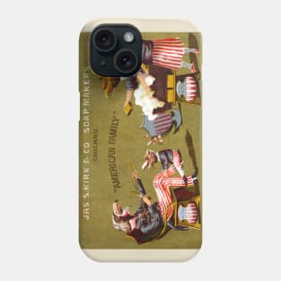 1880 Patriotic Family of Bald Eagles Phone Case