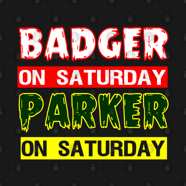 Badger on Saturday Packer on Sunday Green Bay Football by S-Log