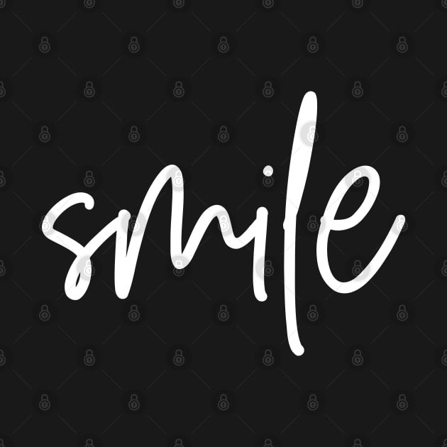 Smile - White by That Cheeky Tee