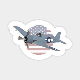 WW2 F6F Hellcat Airplane Magnet