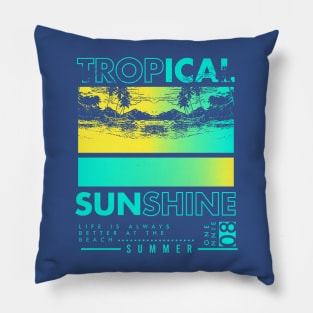 Tropical beach Pillow