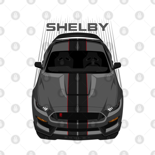 Ford Mustang Shelby GT350R 2015 - 2020 - Magnetic Grey - Black Stripes by V8social