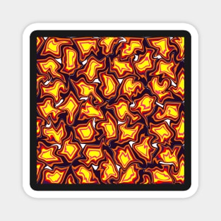 Swirly flames Magnet