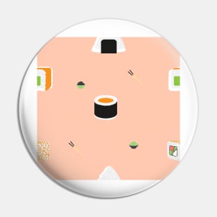 Cute Sushi Kawaii Pattern Pin