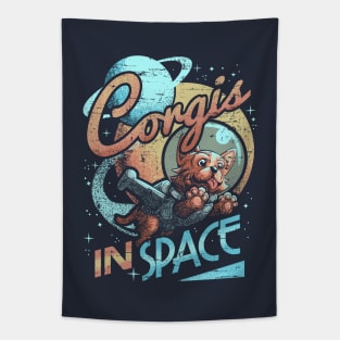 Corgis In Space Tapestry