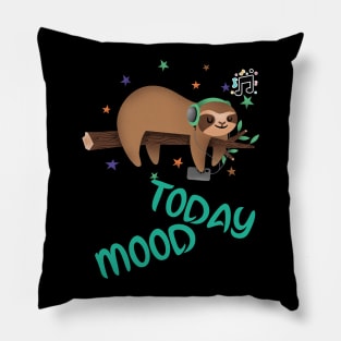 Lazy day,sloth day,relaxing day,sleepy day. Pillow