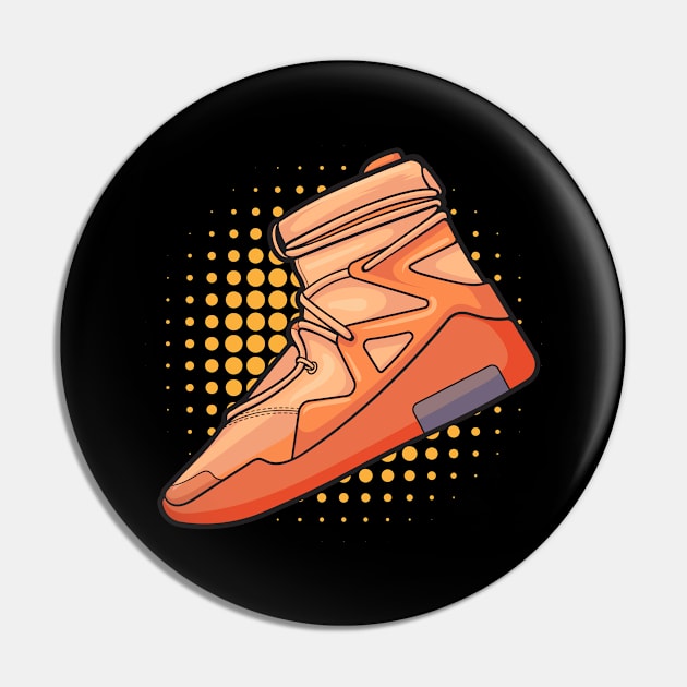 Air FOG 1 Orange Pulse Sneaker Pin by milatees