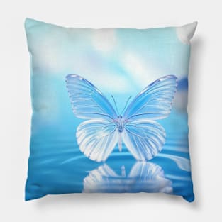 Butterfly Forest Nature Serene Tranquil Pillow