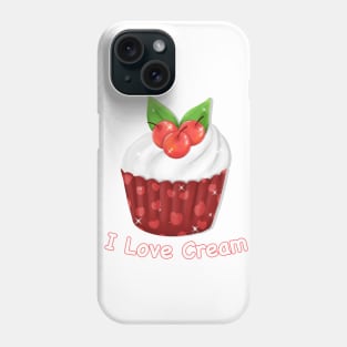 I Love Cream Phone Case