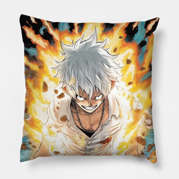 luffy gear 5 Pillow by Space wolrd