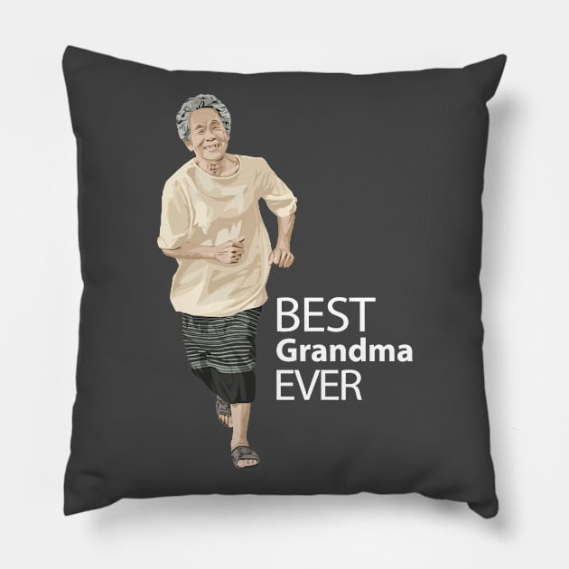 Best Grandma Ever Pillow by KewaleeTee