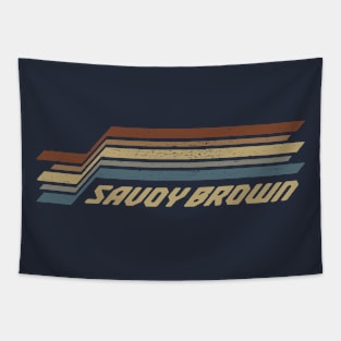 Savoy Brown Stripes Tapestry