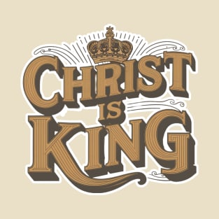 Christ is King Retro Design T-Shirt