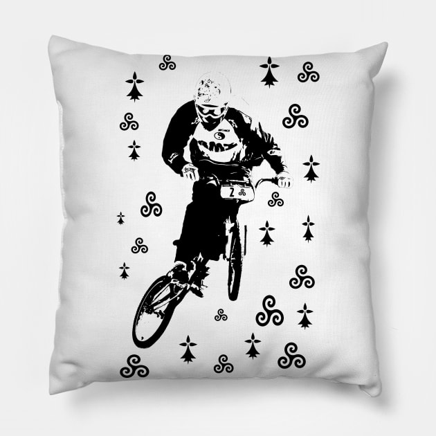 bmx Pillow by rickylabellevie