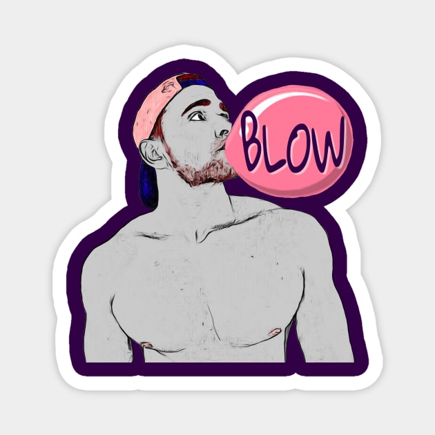 Blow (Art) Magnet by JasonLloyd