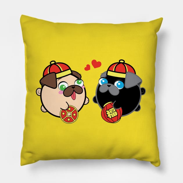 Poopy & Doopy - Chinese New Year Pillow by Poopy_And_Doopy