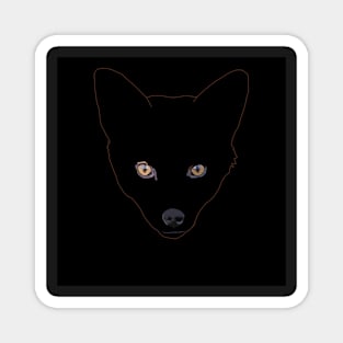 fox in the shadows Magnet