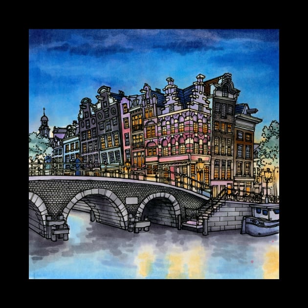 Amsterdam by maxwellillustration