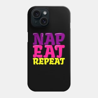 Funny Thanksgiving Nap Eat Repeat Phone Case