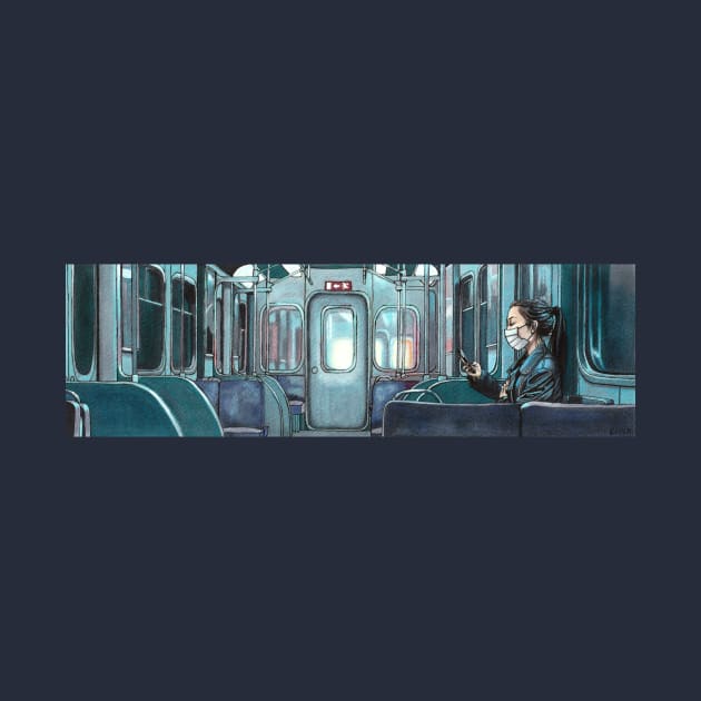 Girl on a train by JapaneseStreetscape5