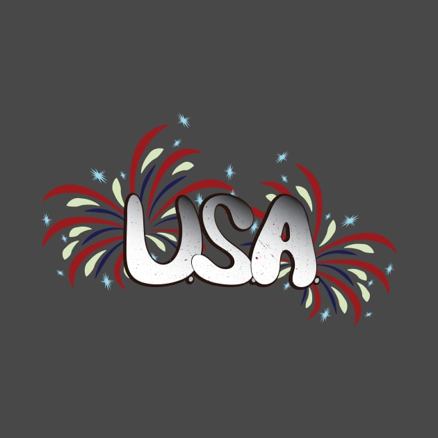 USA Fireworks by EdwardLarson