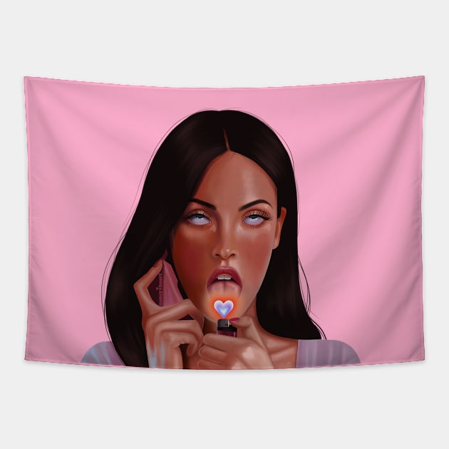 Jennifer’s Body hearts Tapestry by thelamehuman