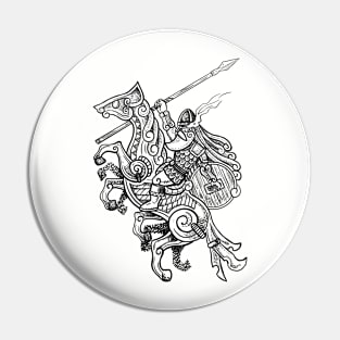 Odin on Sleipnir Pin