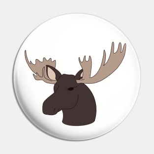 Moose Head Pin