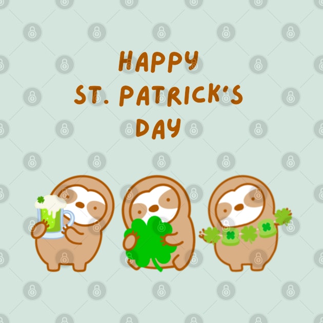 Happy St. Patrick’s Day Sloths by theslothinme