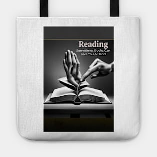 Reading Hands Poster Tote