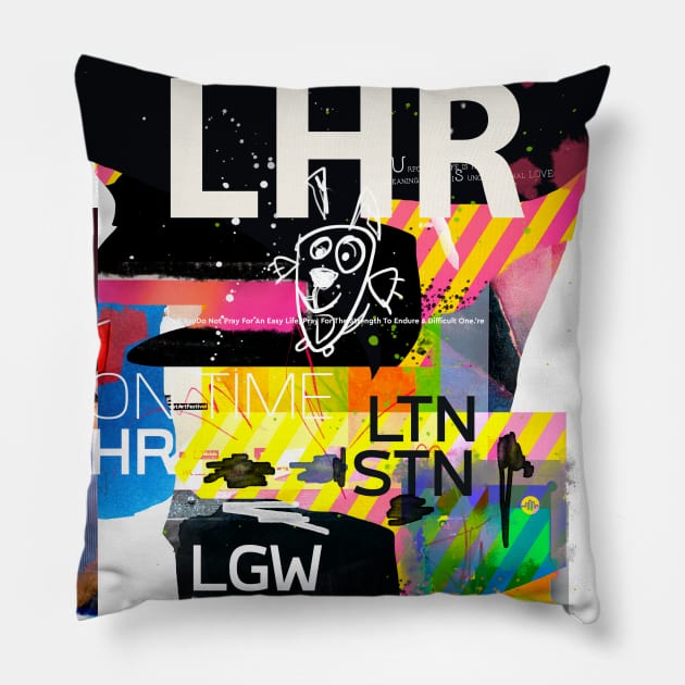 London airports Pillow by Woohoo