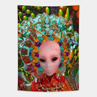 Alien Flower Tapestry