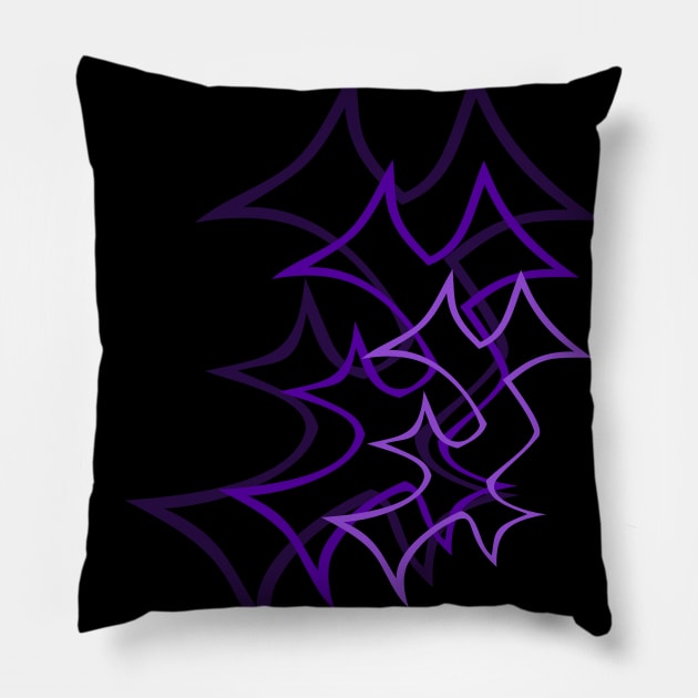 Purple Enochian Symbol "A" (for dark backgrounds) Pillow by FreakorGeek