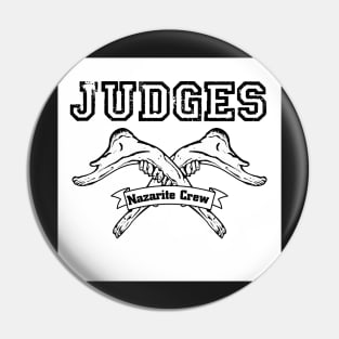 Judge New York Crew Parody Judges Hardcore Punk Pin