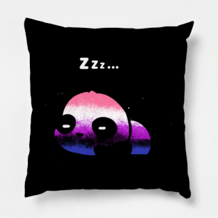 Gender Fluid pride panda Pillow