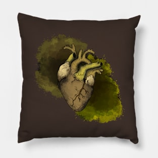 Watercolor Heart (Decayed) Pillow