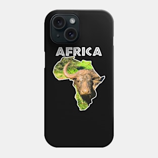 African Wildlife Continent Muddy Buffalo Phone Case